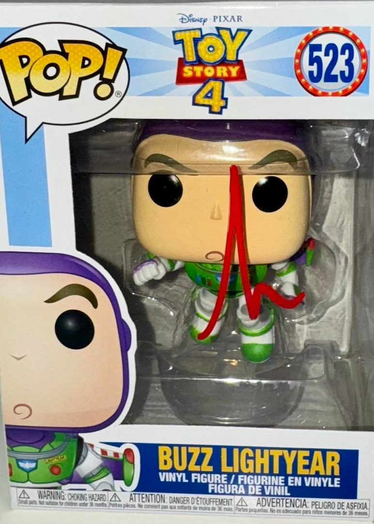 Tim Allen Signed Funko Pop #523 "Buzz Lightyear" (Toy Story) - PSA COA